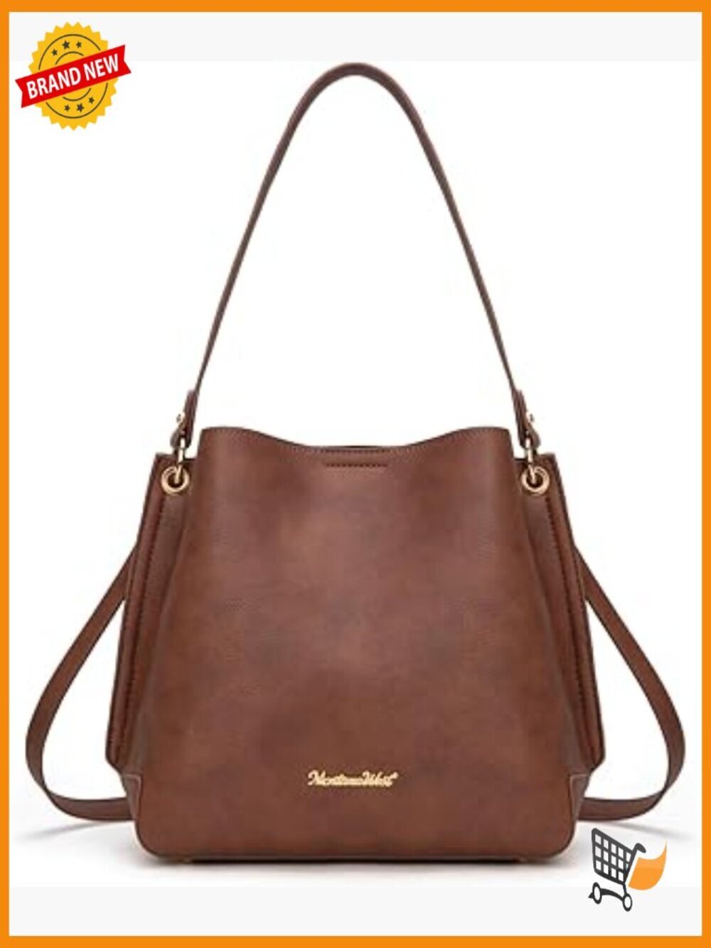 Hobo Purse for Women Bucket Shoulder Bag Crossbody Strap